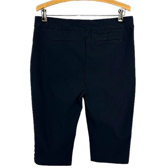 Chico's Brigitte Capri Size 2 (12) Black Pull On - Picture 3 of 10